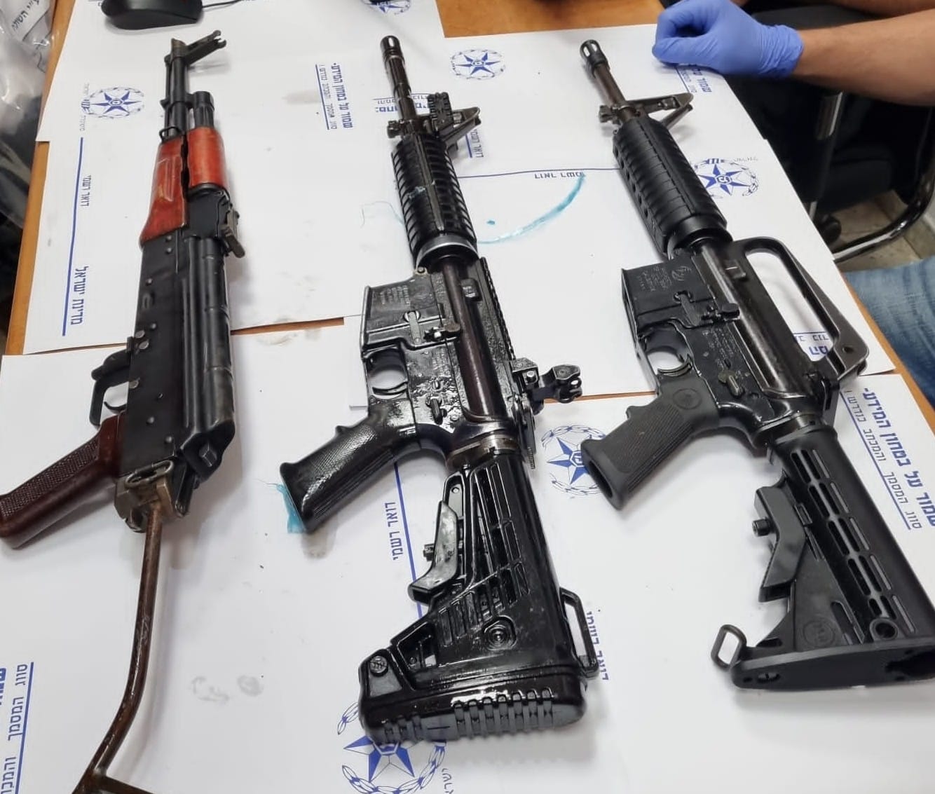 הרובים שנתפסו