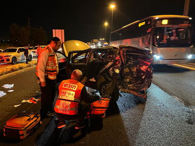 תאונת הדרכים, הערב