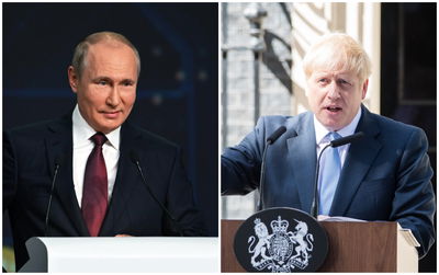 פוטין בסנקציות נגד בוריס ג'ונסון וממשלתו