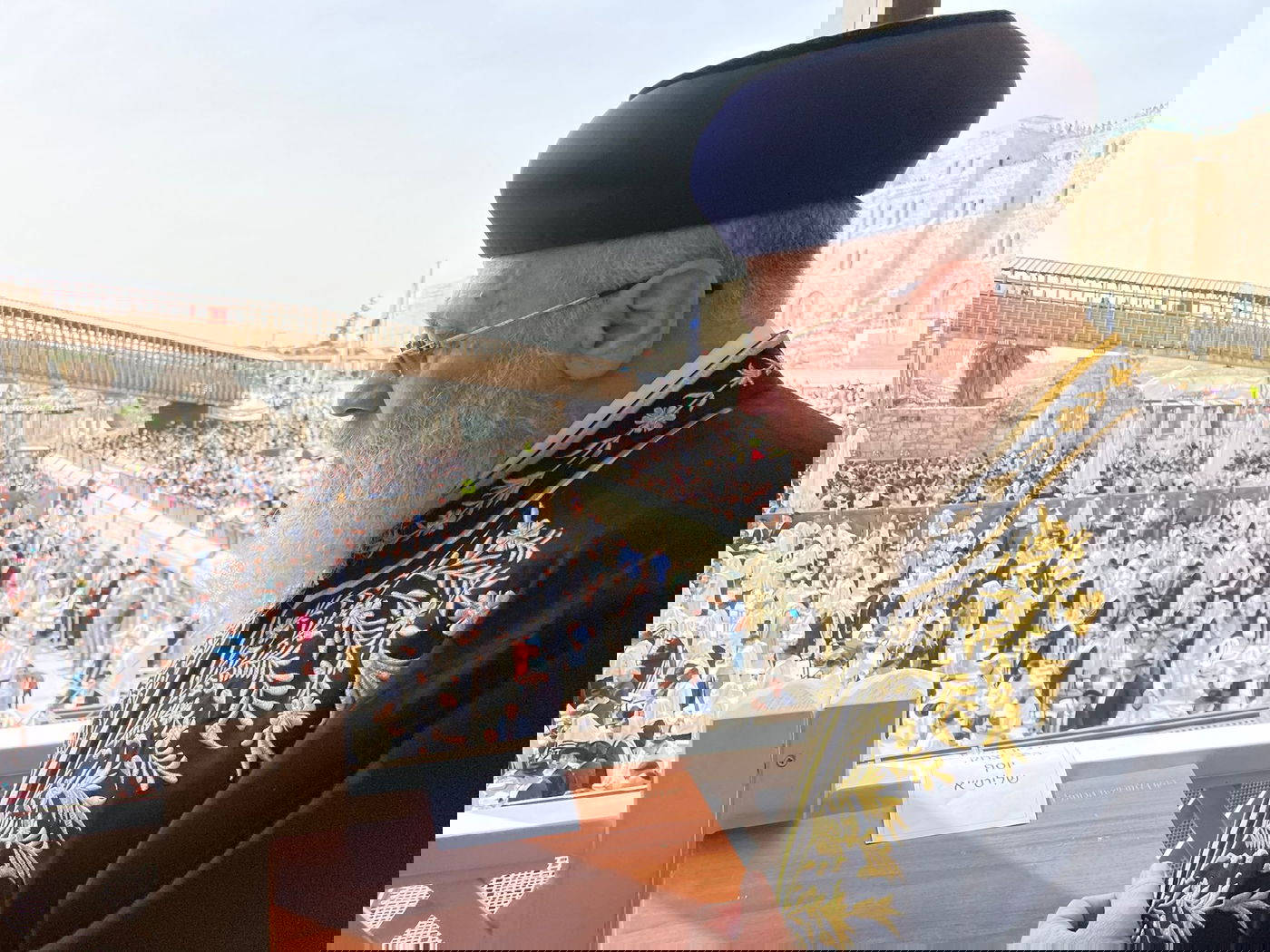 הראשון לציון במעמד ברכת הכהנים בכותל