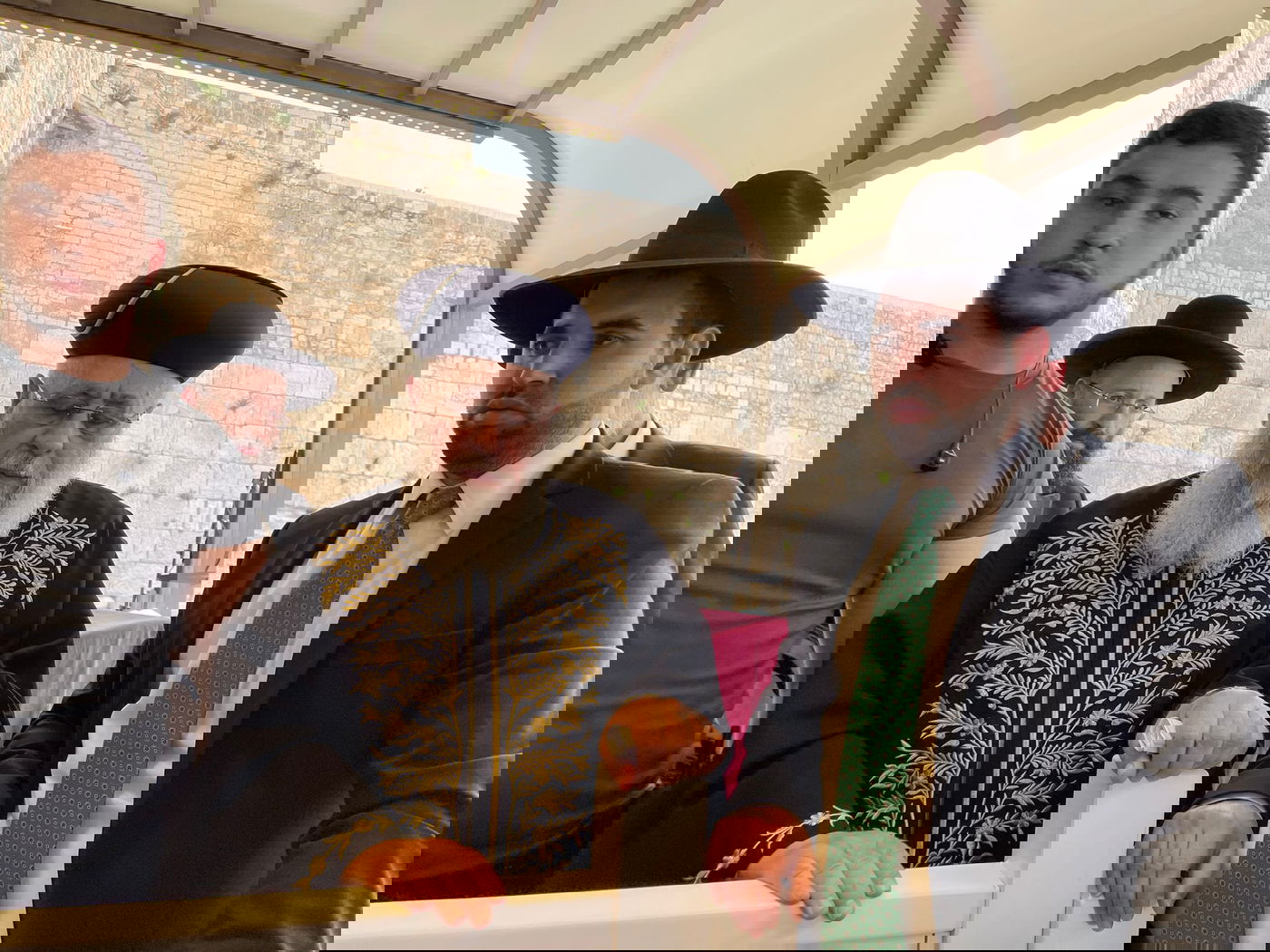 הראשון לציון במעמד ברכת הכהנים בכותל