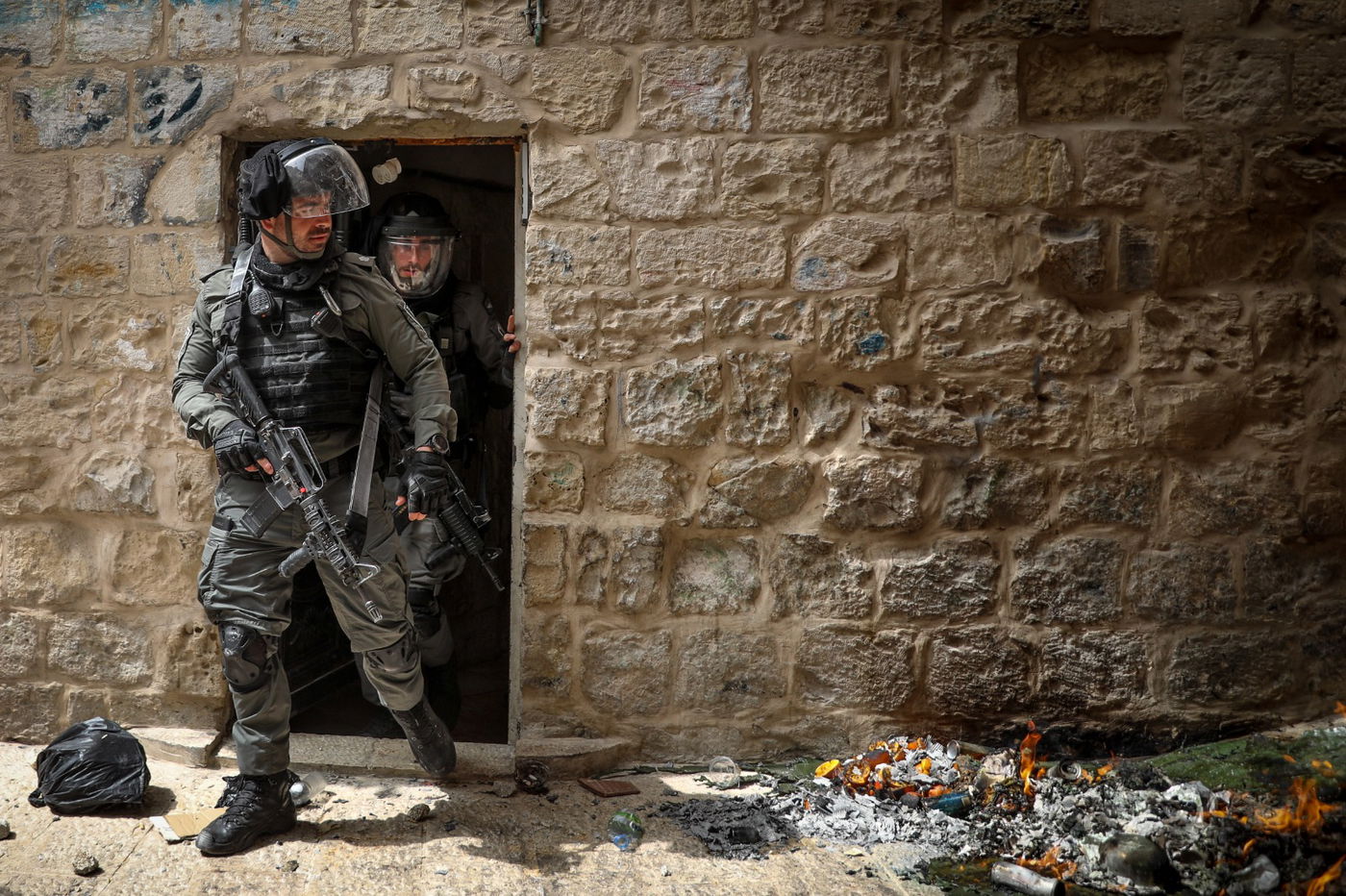 כוחות המשטרה בירושלים, אמש