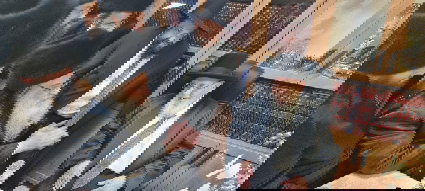 הגר"ש אלתר בביקור חג אצל נשיא המועצת | תיעוד