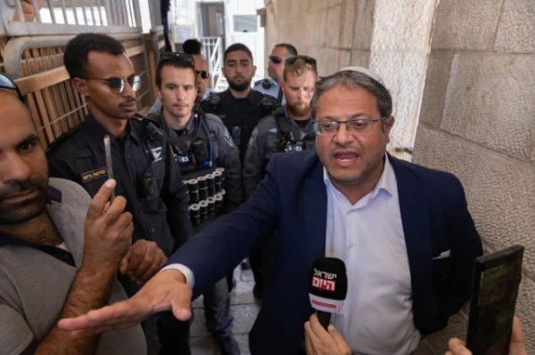 בן גביר בעיר העתיקה בירושלים