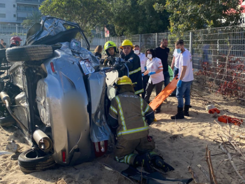 זירת התאונה