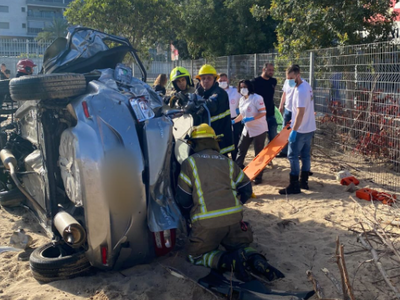 זירת התאונה