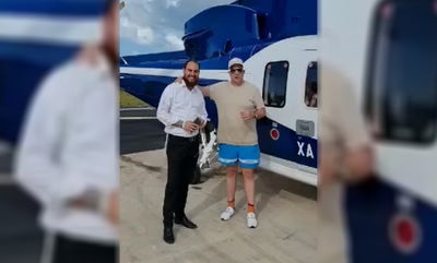 מנחם טוקר כמעט טבע במקסיקו - וחולץ במסוק • צפו