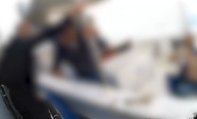 באמצע השיט: שריפה פרצה בסירה • צפו