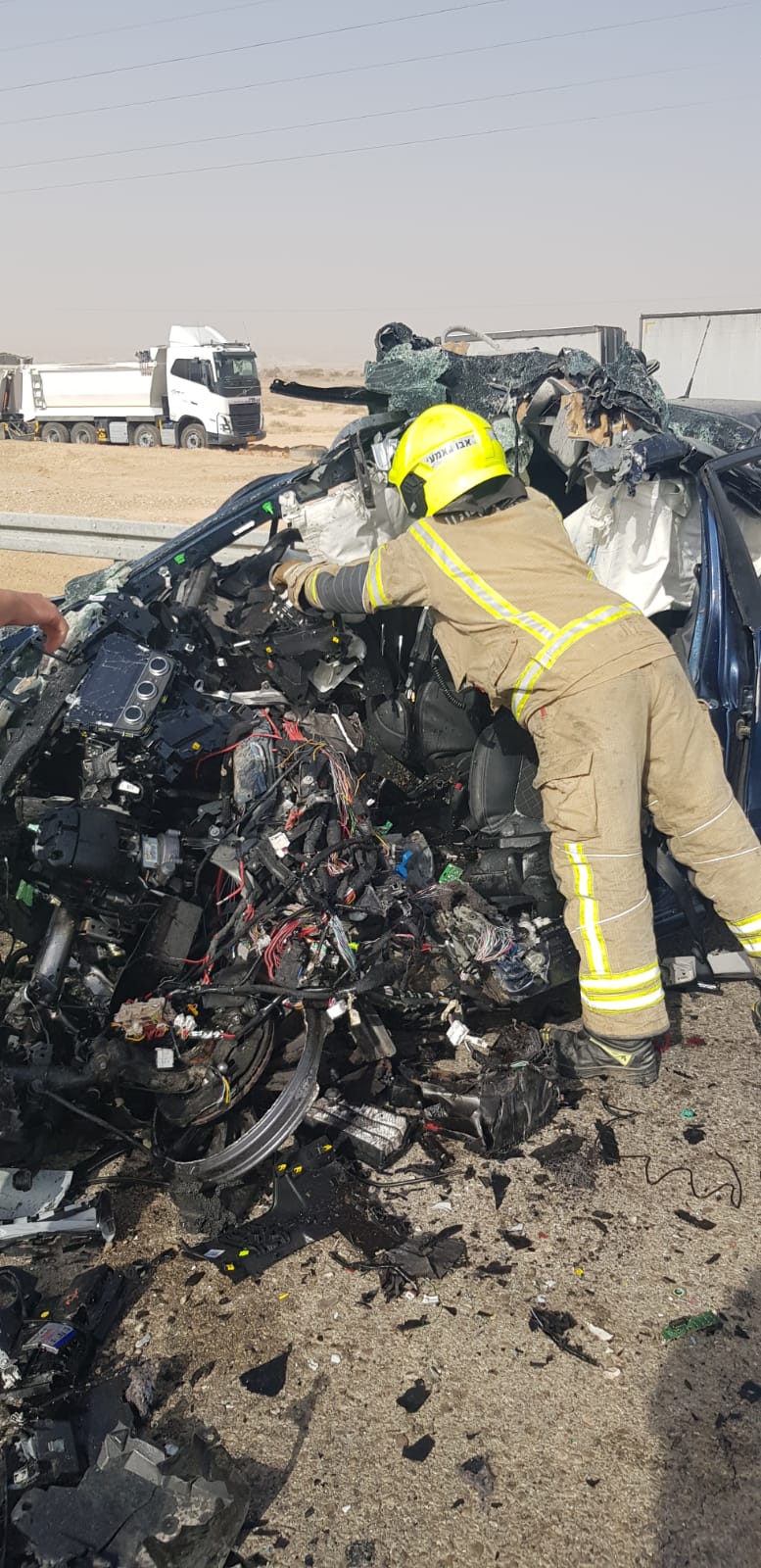 תאונה קטלנית בכביש הערבה: אישה נהרגה