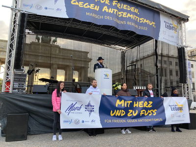 בשער שסימל את כח הנאצים: נאום שכולו אמונה יהודית