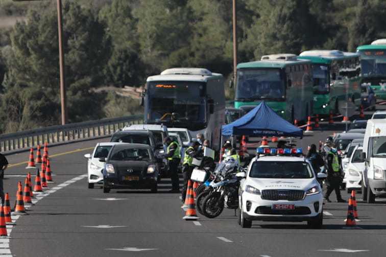 מחסום משטרתי. אילוסטרציה