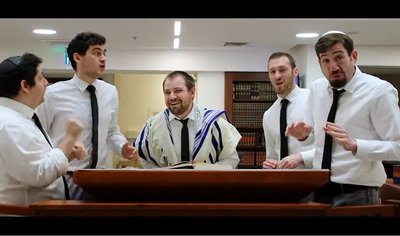 להקת 'רבותיי' במחרוזת קבלת שבת ווקאלית