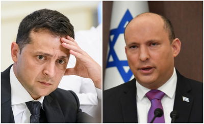 ראש הממשלה בנט ונשיא אוקראינה זלנסקי