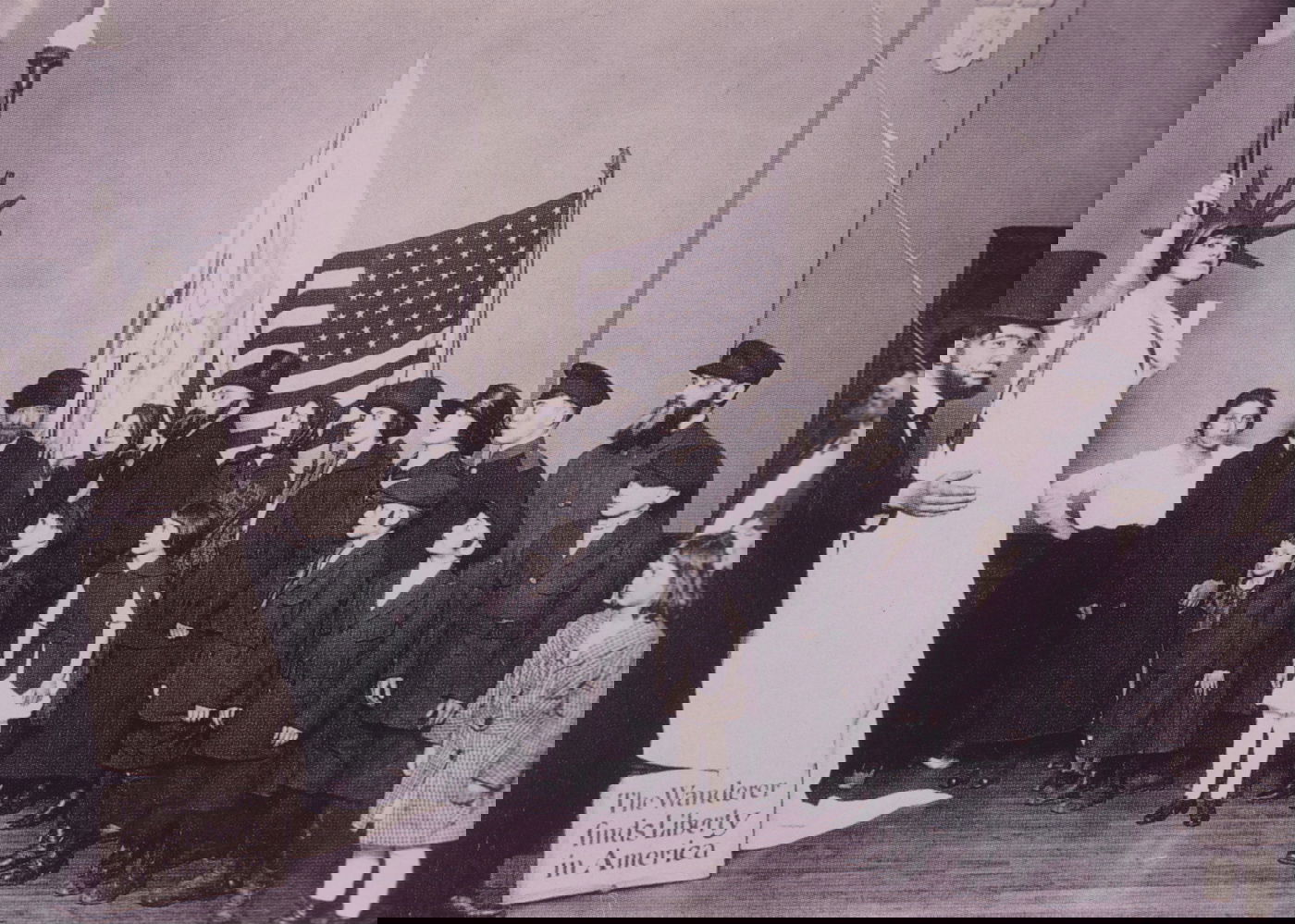 ואם כבר, גולדה כמה שנים קודם לכן, מציגה חירות אמריקנית בפסטיבל בוויסקונסין ארה"ב, 1919