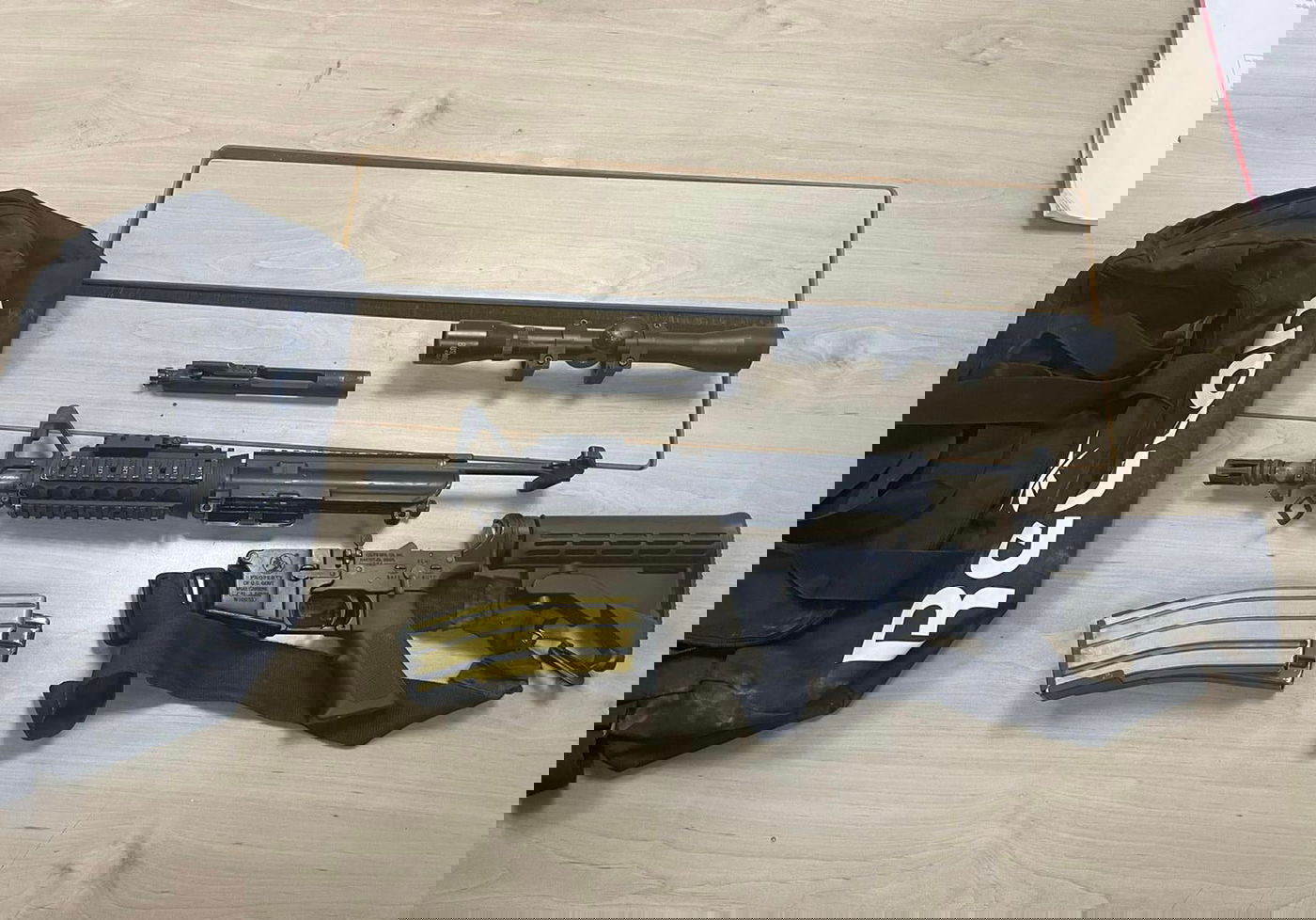 שלושה חשודים נתפסו עם רובה מסוג M-16