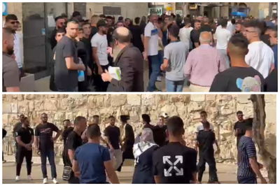 שער יפו: עשרות ערבים תקפו באלימות חרדים • צפו