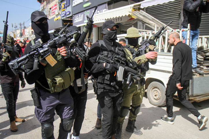 מחבלי ג'יהאד איסלאמי בשבוע שעבר