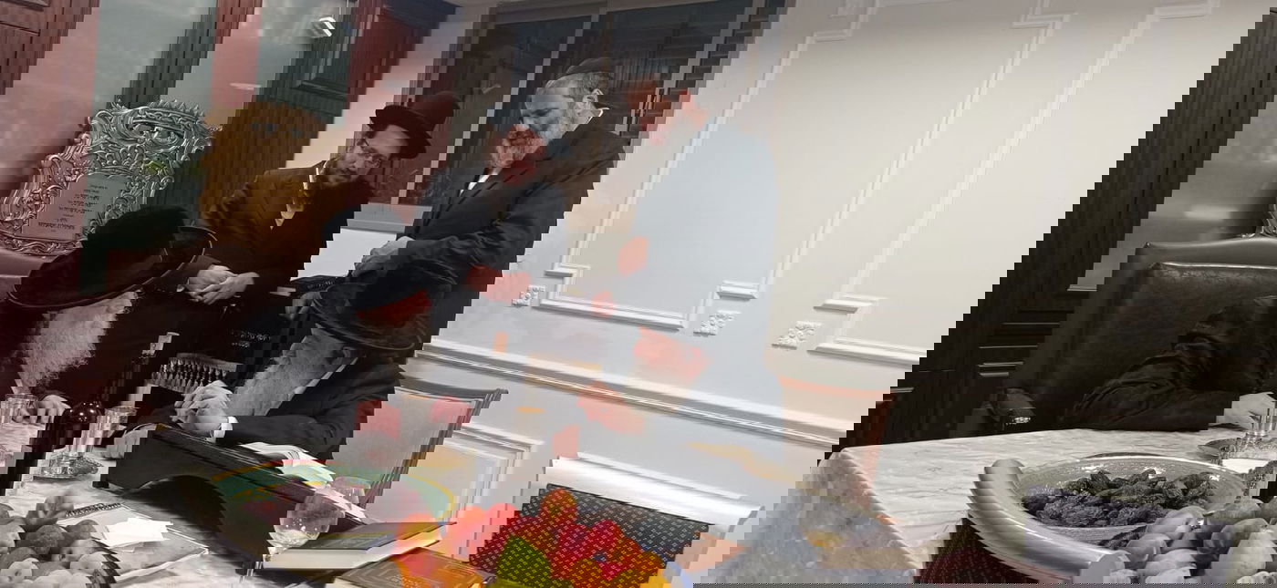 הרבי ממודז'יץ ביקר אצל האדמו"ר רבי רפאל אבוחצירא