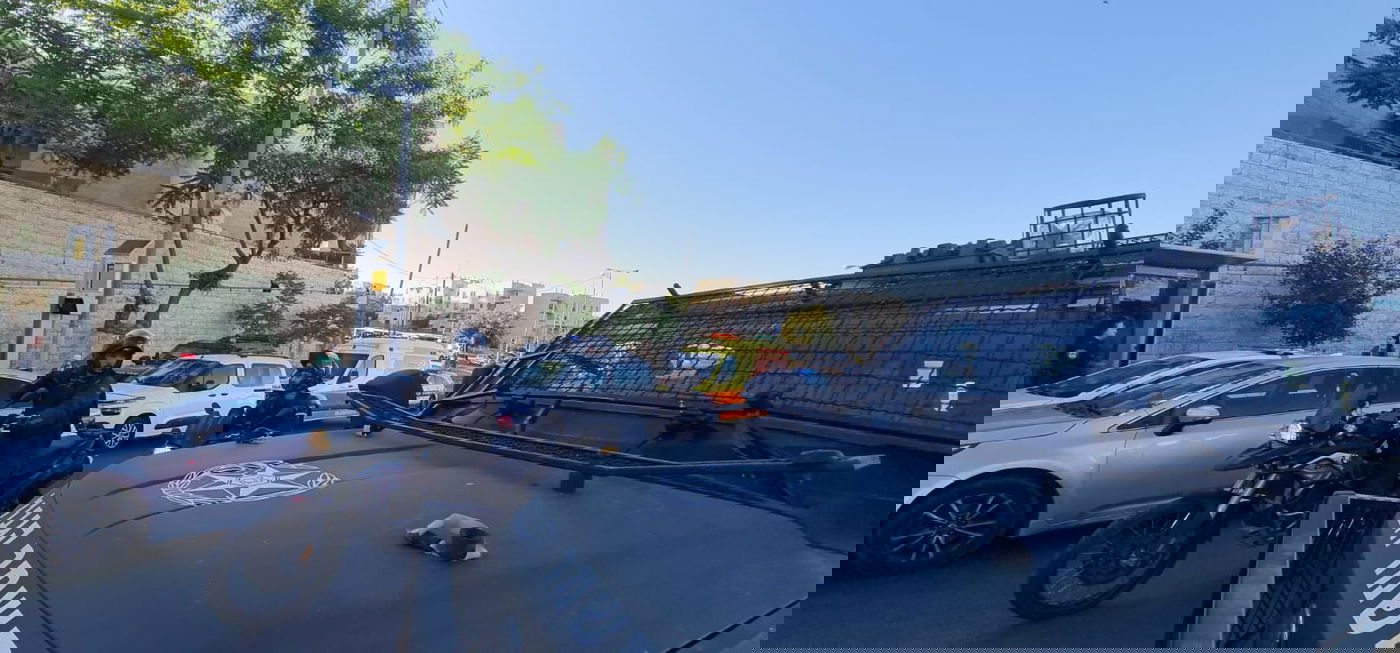 חשוד עם סכין נחשד כמחבל - ונורה • תיעוד