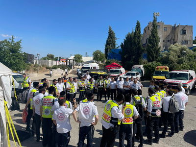 היערכות מד"א במירון