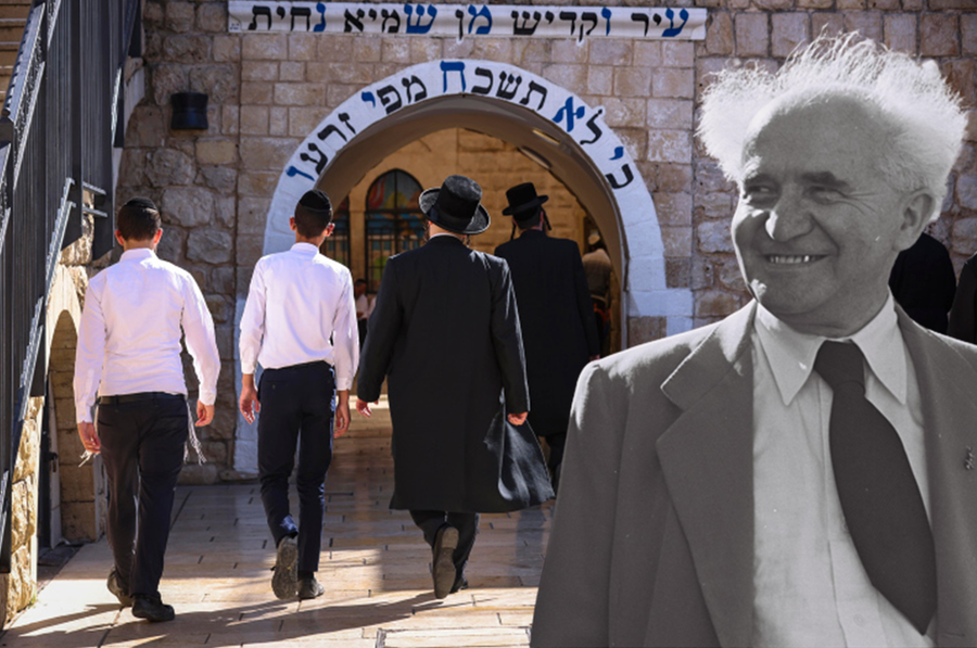 התלאות שעבר בן גוריון בדרך לרשב"י בל"ג בעומר תרס"ז