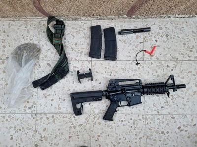 תשעה מבוקשים נעצרו ונתפס רובה M-16