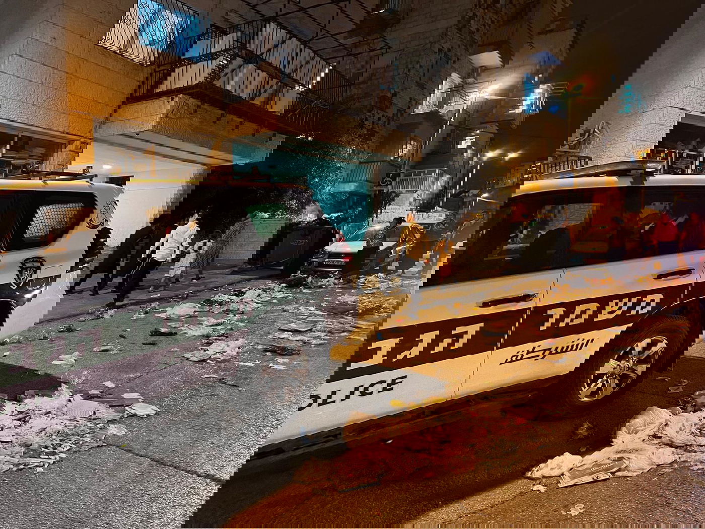 אחת מזירות העימותים במוצ"ש