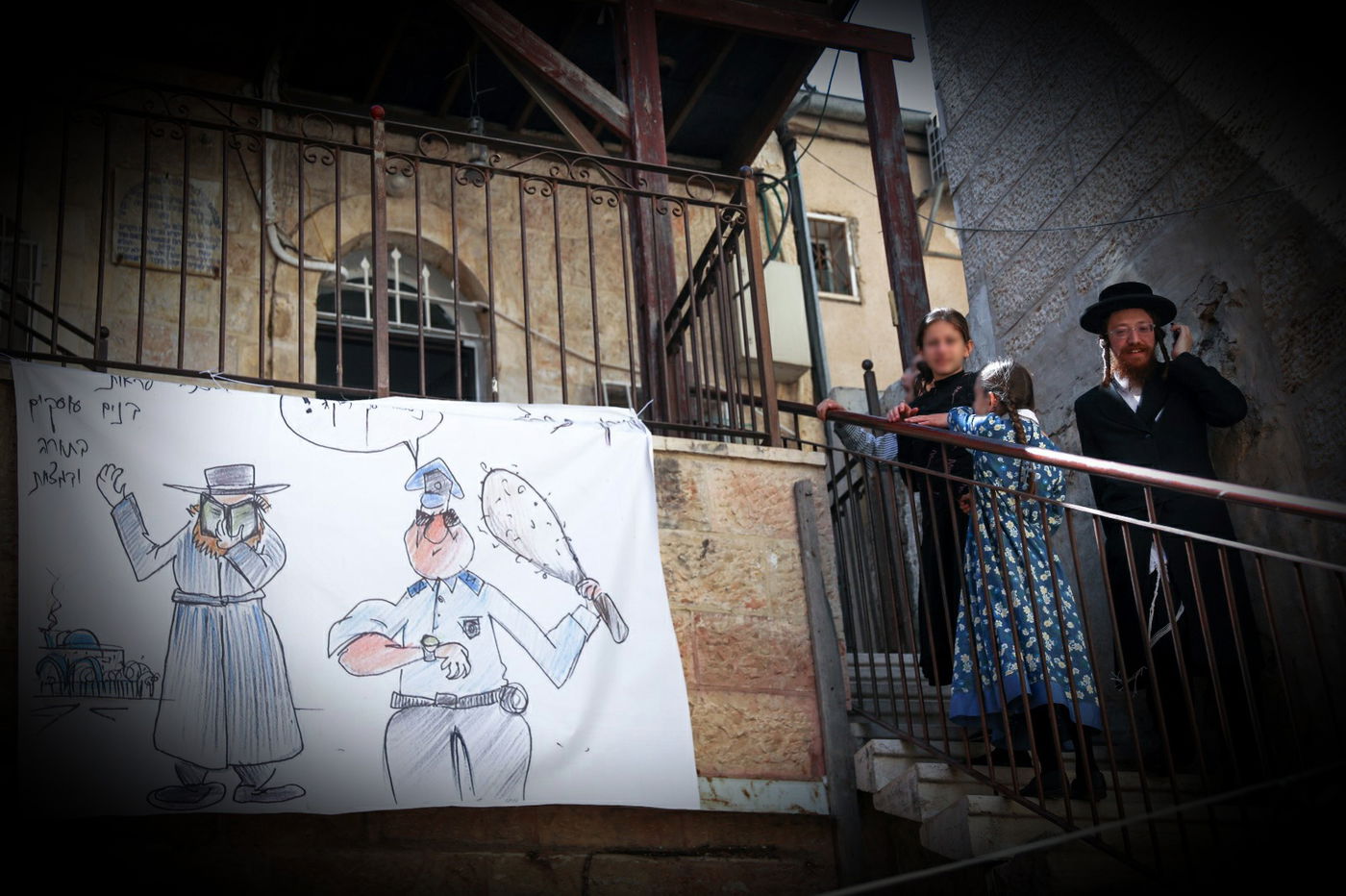 תמונת השבוע: קריקטורת המחאה של מאה שערים