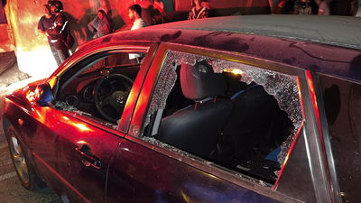 רכב של יהודי, שנפגע הערב