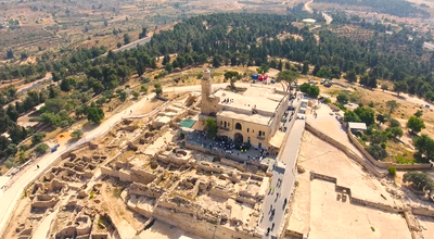 תיעוד מהרחפן: קבר שמואל הנביא - בהילולא