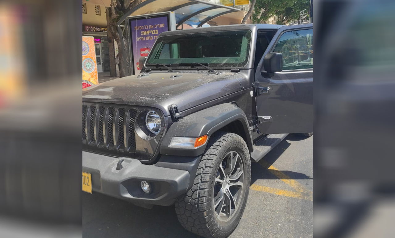 הרכב הממוגן שהורד מהכביש