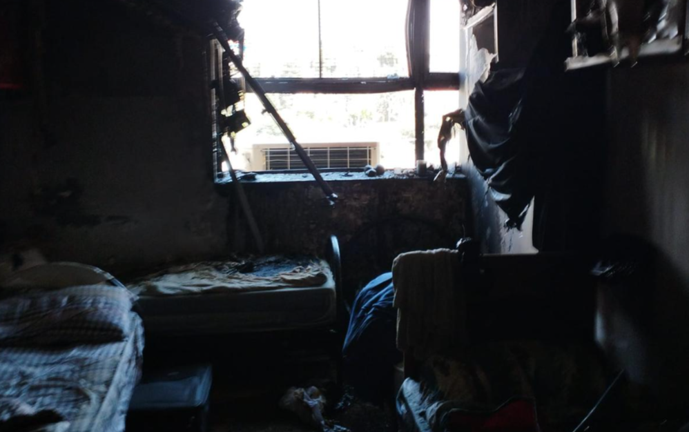 שריפה בישיבת "עמלה של תורה" בירושלים