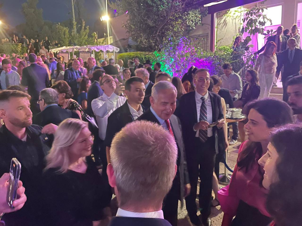 שקד ונתניהו בשגרירות בריטניה