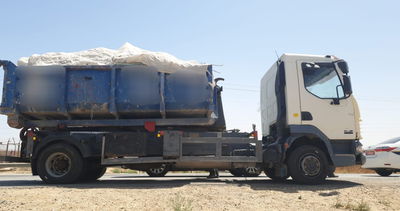 שבר מפתח וניסה למנוע את שקילת משאית