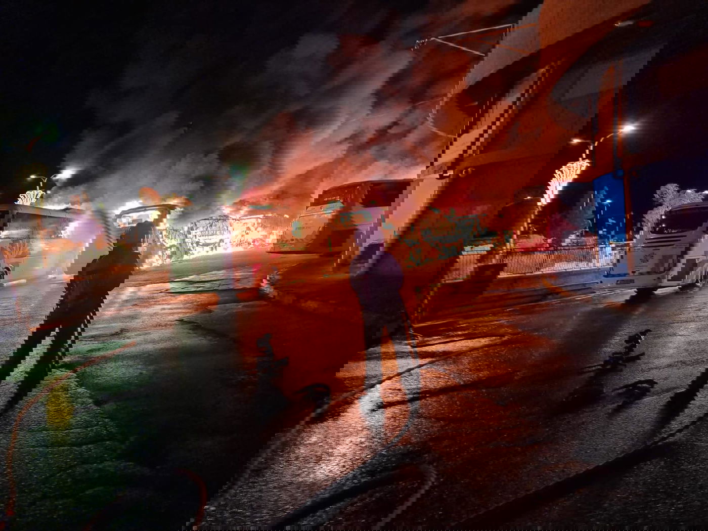 שריפת האוטובוסים בצפת; השב"כ חוקר