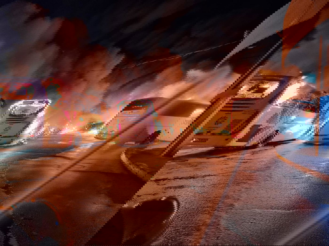 שריפת האוטובוסים בצפת; השב"כ חוקר