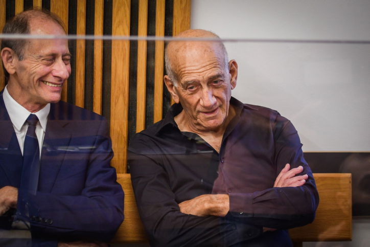 אולמרט בדיון, אתמול