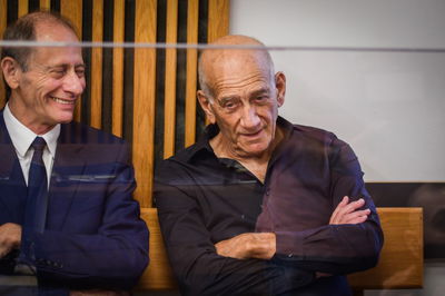 אולמרט בדיון, אתמול