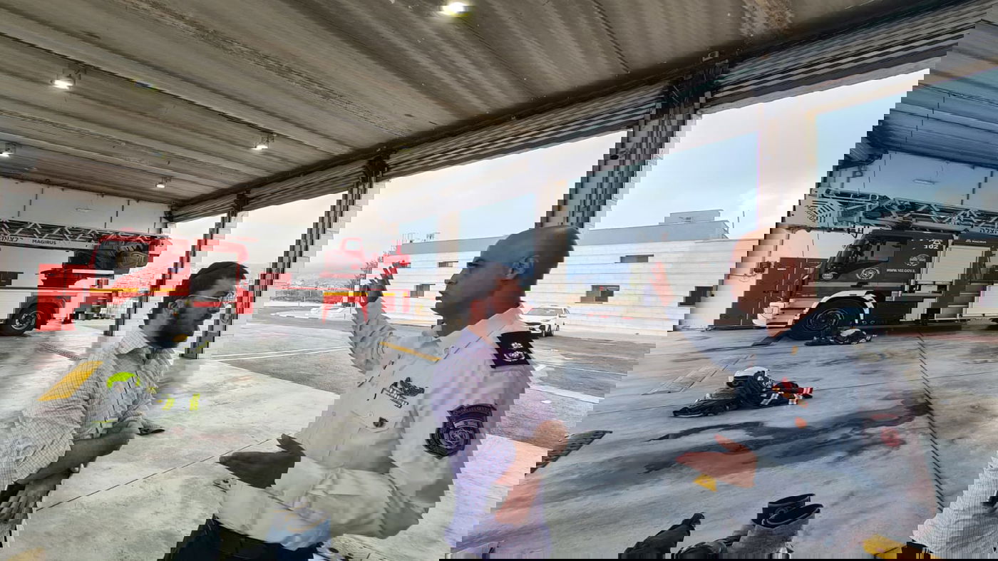 בשיחה עם המפקד תמיר ארז.