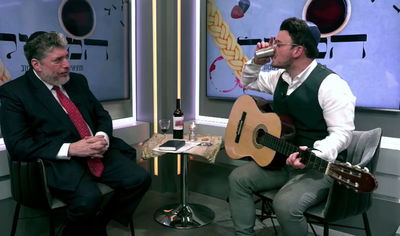 הרב טוביה זינגר עם זלמן שטוב