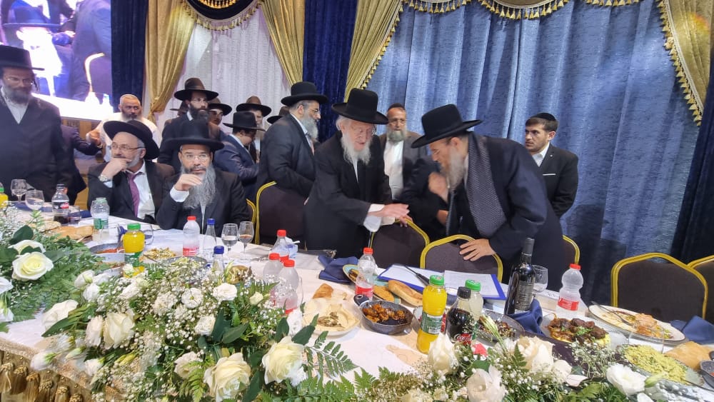 תיעוד מרהיב משמחת בר המצווה לבניו של הגה"צ רבי ישראל אברג'ל