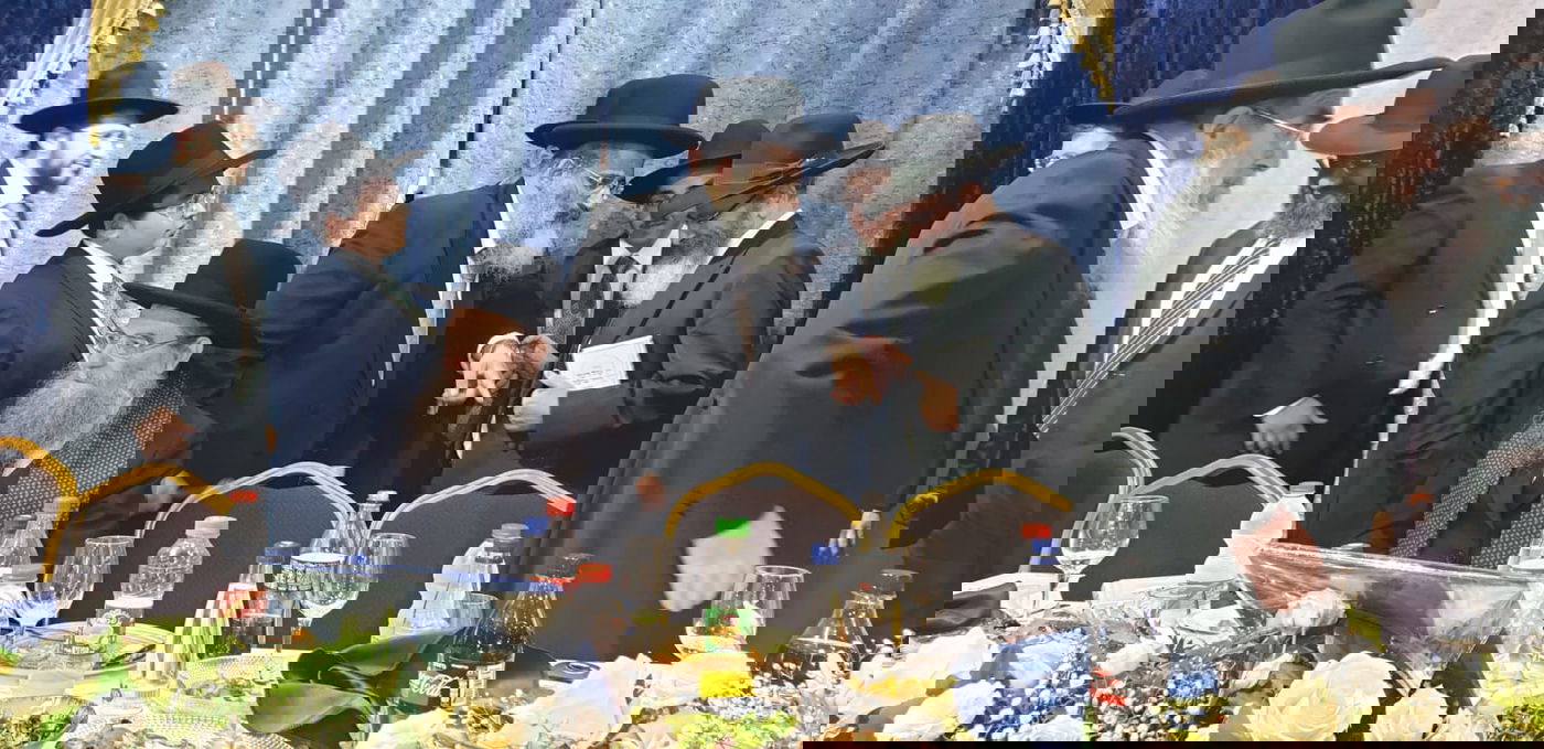 תיעוד מרהיב משמחת בר המצווה לבניו של הגה"צ רבי ישראל אברג'ל