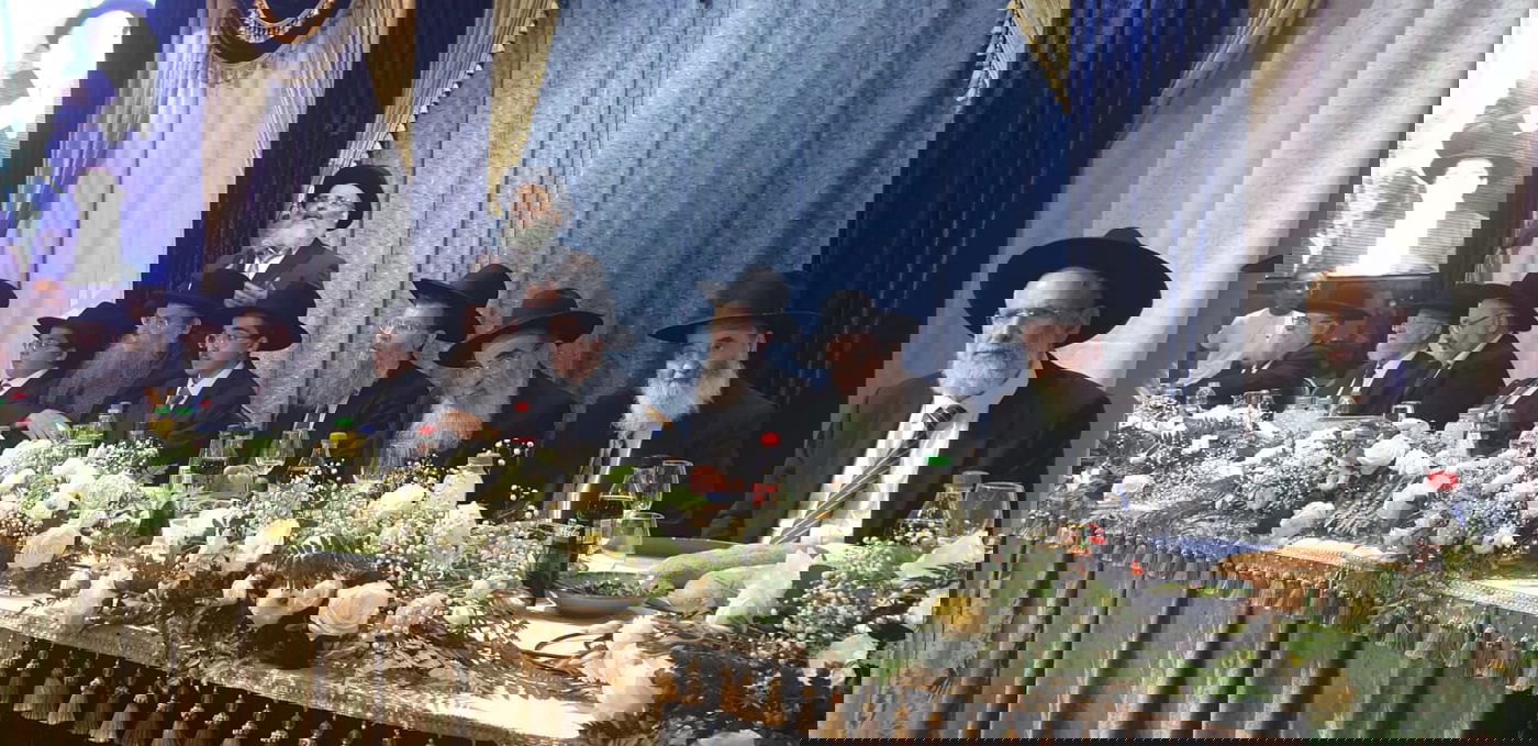 תיעוד מרהיב משמחת בר המצווה לבניו של הגה"צ רבי ישראל אברג'ל