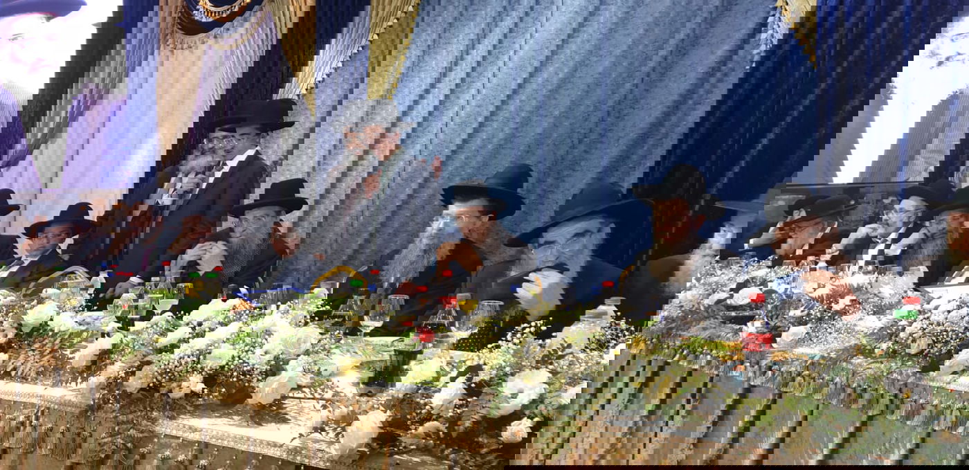 תיעוד מרהיב משמחת בר המצווה לבניו של הגה"צ רבי ישראל אברג'ל