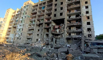 דגל אוקראינה הונף באי; חיילים העידו: "גהנום עלי אדמות"