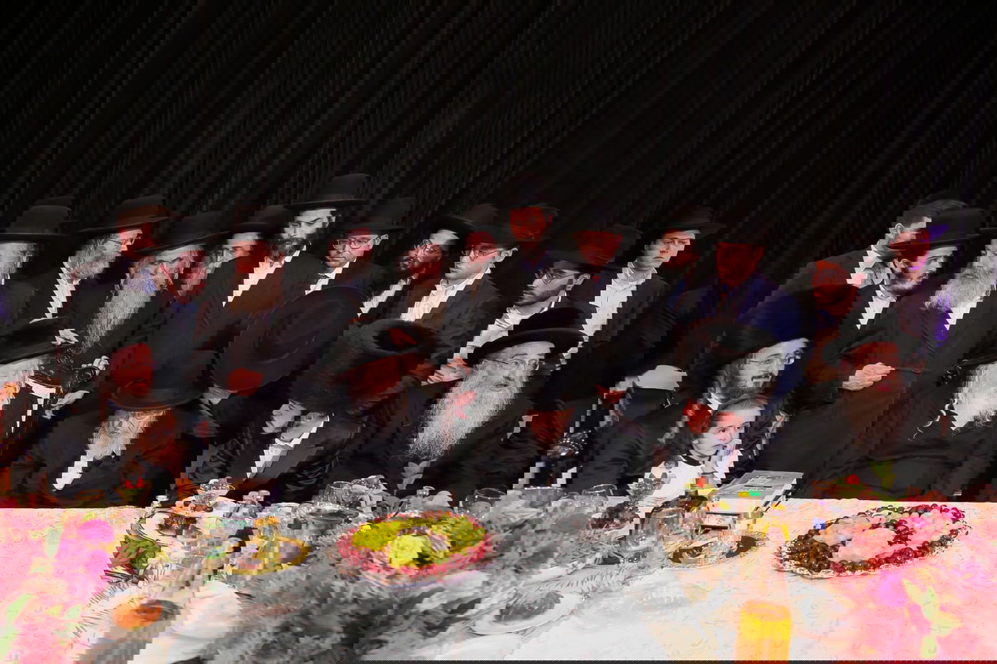 הרבי מגור והגרב"מ אזרחי בשבע ברכות לבן הגרמ"מ פומרנץ