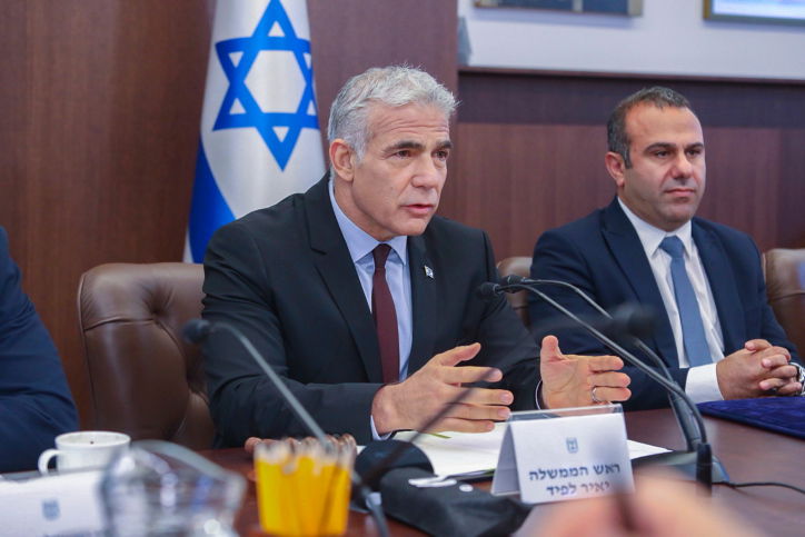 ראש הממשלה יאיר לפיד. "בית אגיון" ישמש גם אחריו כמשכן ראש הממשלה