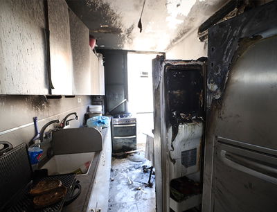 שמחה ועצב: הדירה השרופה