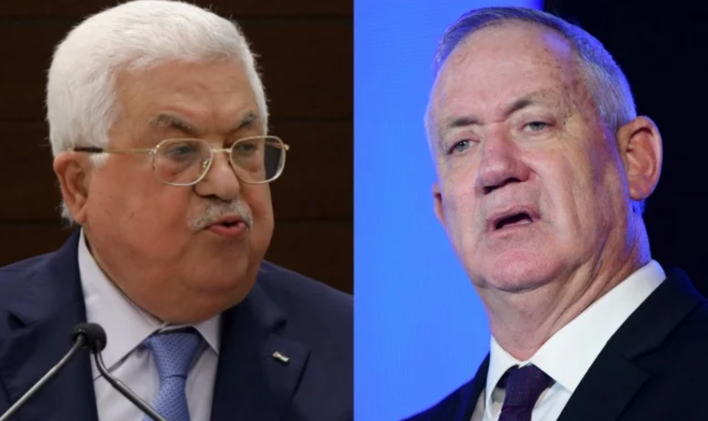 שר הביטחון בני גנץ, נועד עם אבו מאזן בלשכתו ברמאללה