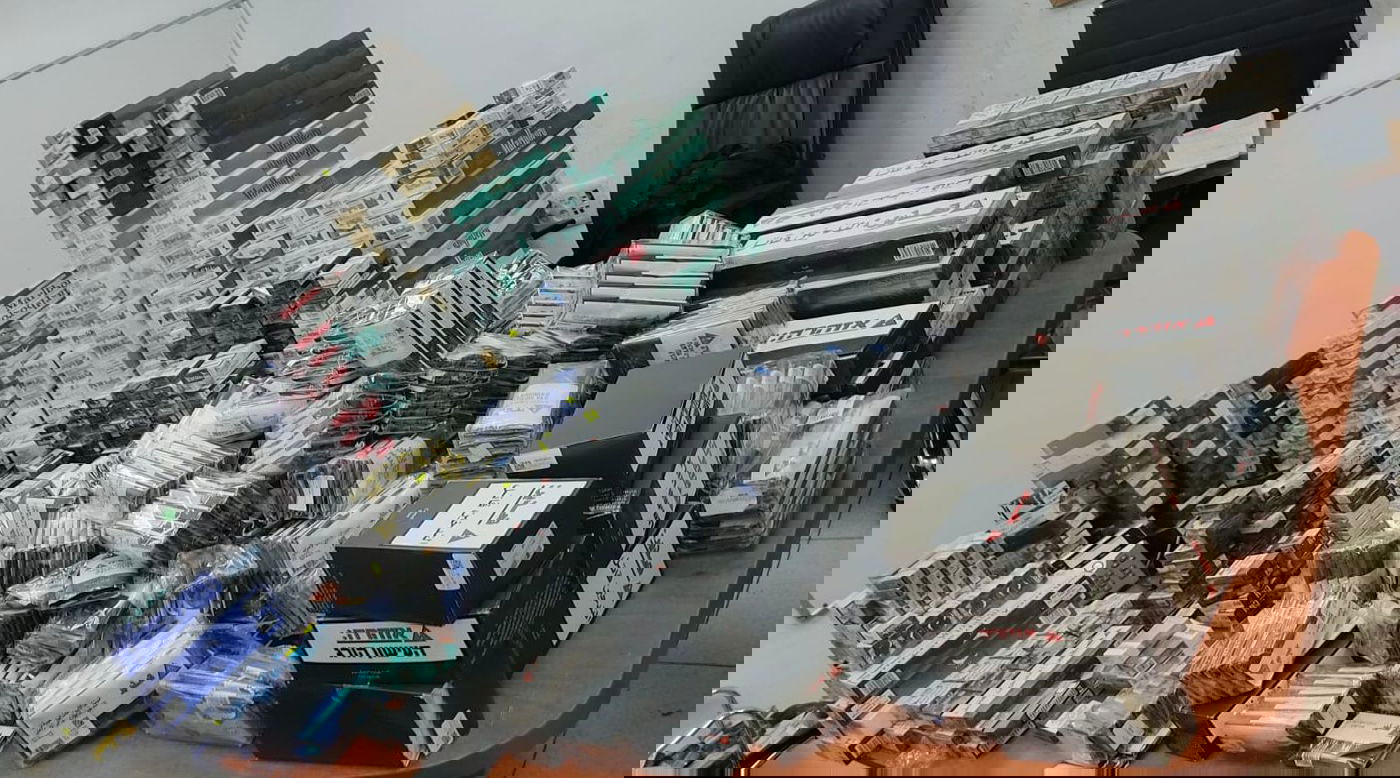 הוחרמו טבק וסיגריות בשווי מאות אלפי ש"ח